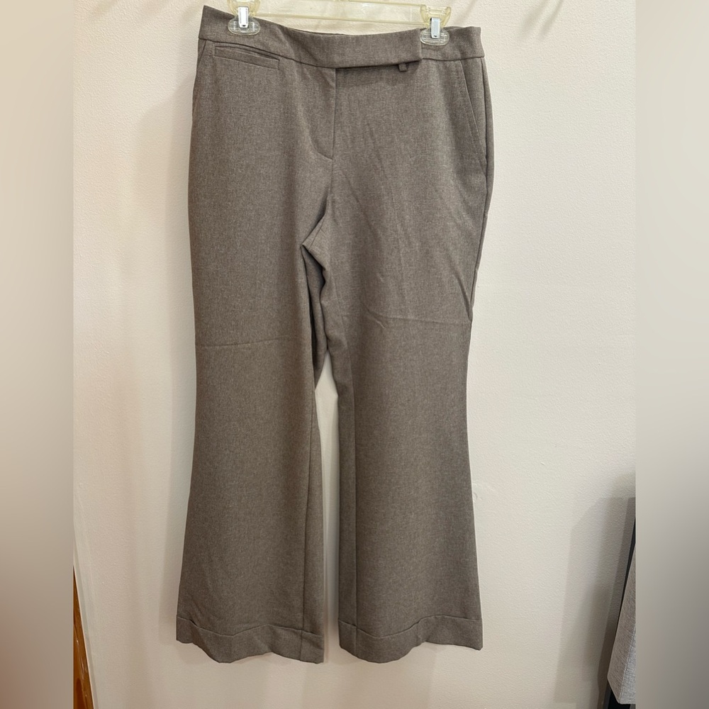 New York & Company Gray Wide-Leg Trousers